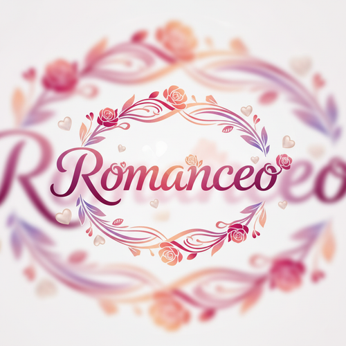 hezci logo s napisem Romanceo vic barevne romanticke
